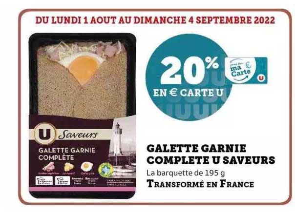 Galette Garnie Complète U Saveurs