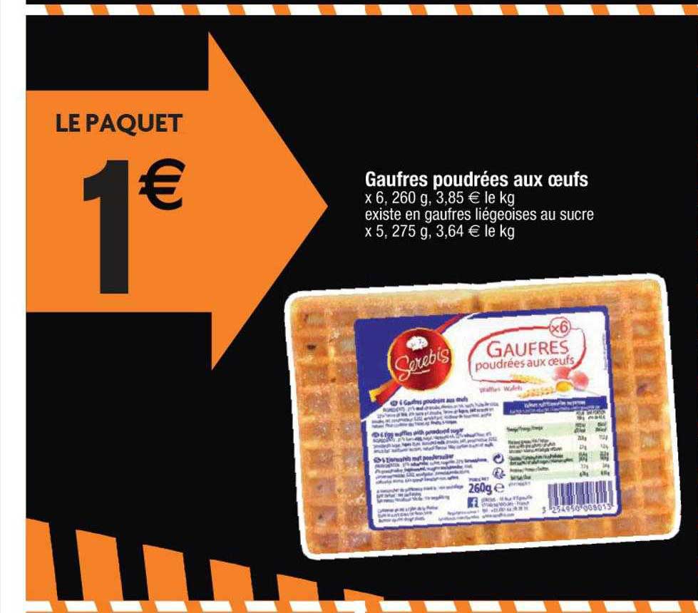 Gaufres Poudrées Aux Oeufs