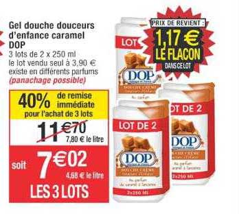 gel douche douceurs d'enfance caramel dop