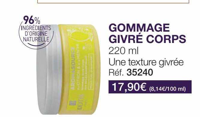 gommage givré corps