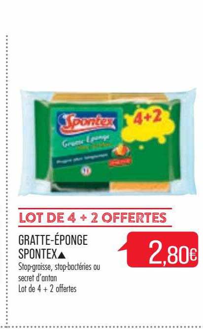 gratte-éponge spontex