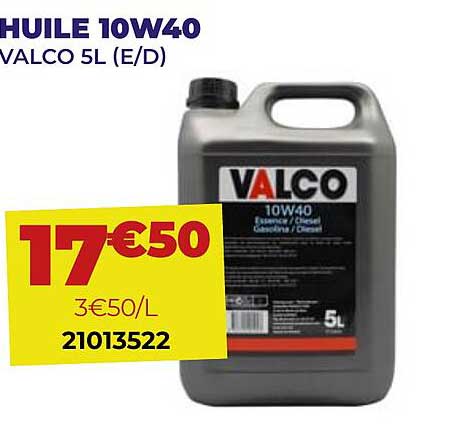 Huile 10w40 Valco 5l