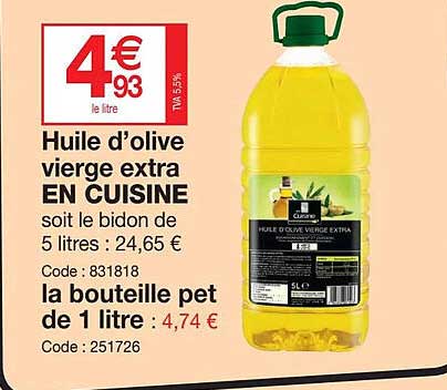 Huile D'olive Vierge Extra En Cuisine