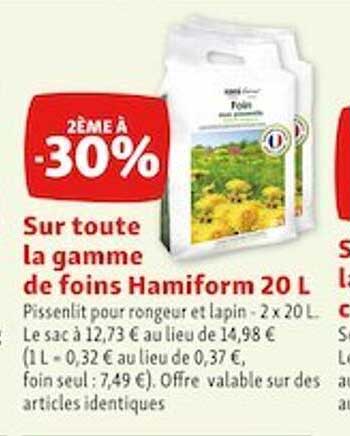 la gamme de foins hamiform 20 l