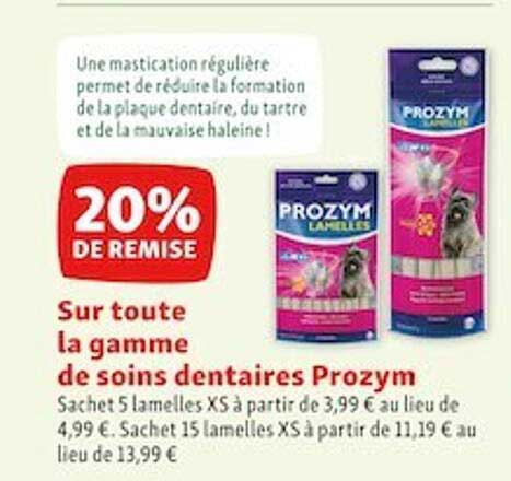 la gamme de soins dentaires prozym