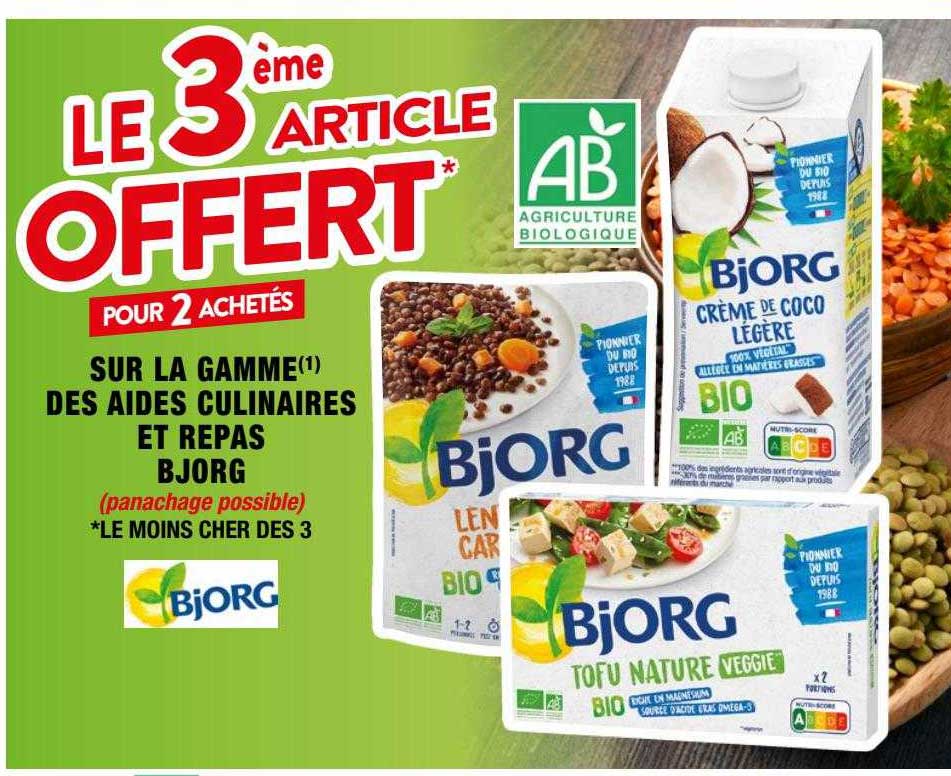 la gamme des aides culinaires et repas bjorg