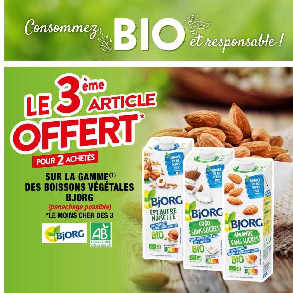 La Gamme Des Boissons Végétales Bjorg