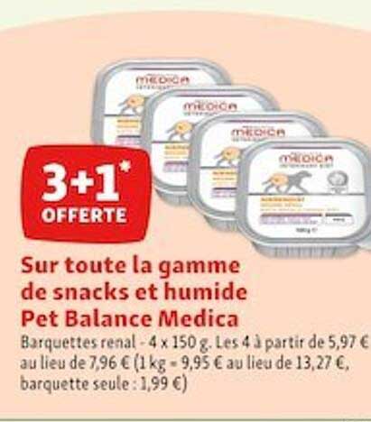 la gamme des snacks et humide pet balance medica