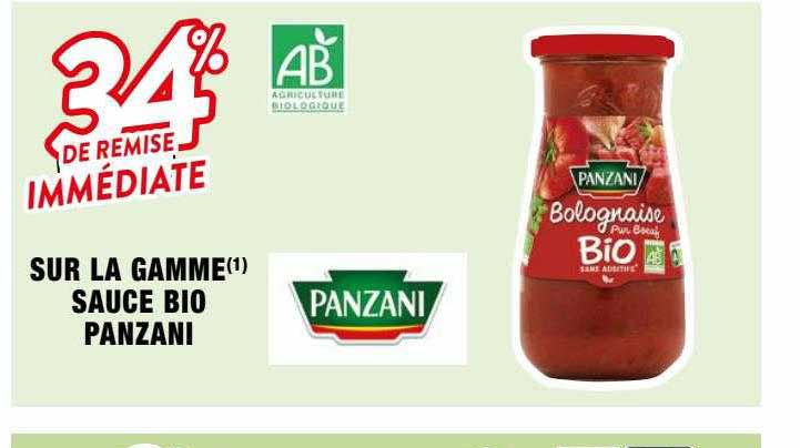 La Gamme Sauce Bio Panzani