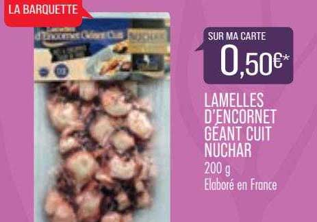 lamelles d'encornet géant cuit nuchar