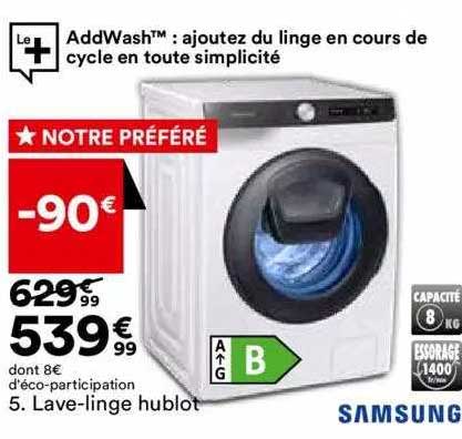 lave-linge hublot samsung
