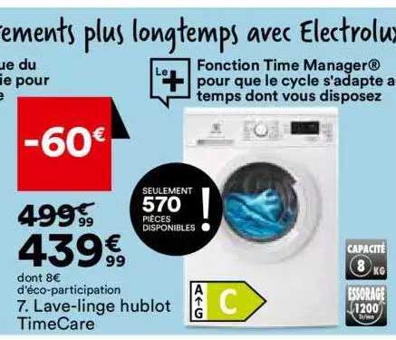 lave-linge hublot timeCare