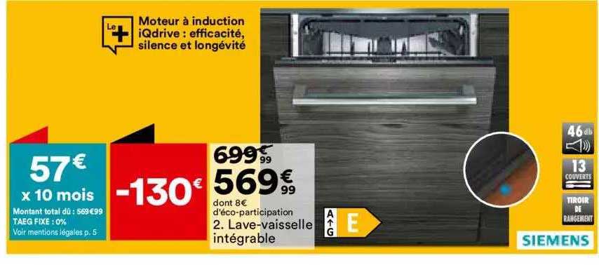 lave-vaisselle intégrable