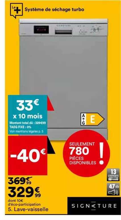 lave-vaisselle signature