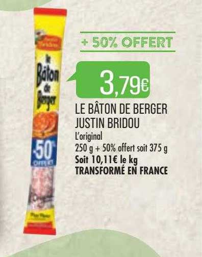 le bâton de berger justin bridou l'original