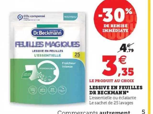 Lessive En Feuilles Dr Beckmann