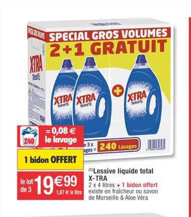 Lessive Liquide Total X-tra
