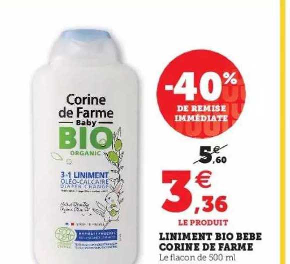 liniment bio bébé corine de farme