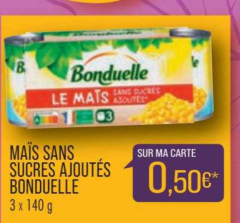 Maïs Sans Sucres Ajoutés Bonduelle