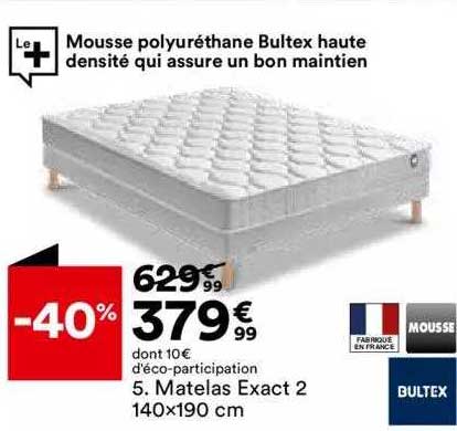 matelas exact 2 140x190cm