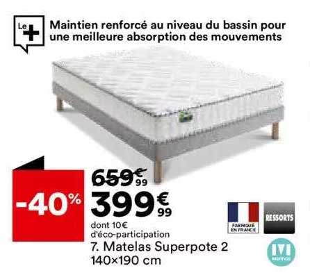 matelas superpote2 140x190 cm