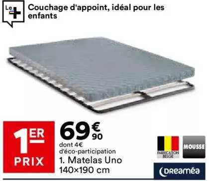 Matelas Uno 140x190 Cm