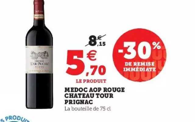 medoc aop rouge chateau tour prignac