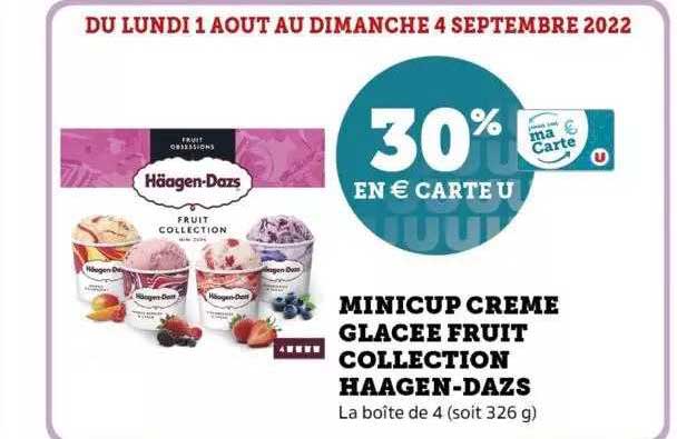 minicup crème glacée fruit collection häagen-dazs