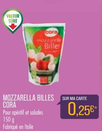 Mozzarella Billes Cora