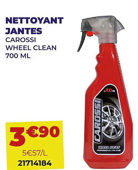 nettoyant jantes carossi wheel clean 70 ml