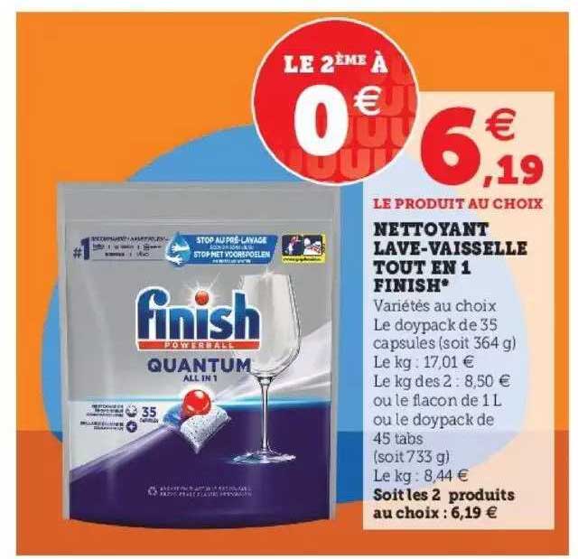 Nettoyant Lave-vaisselle Tout En 1 Finish