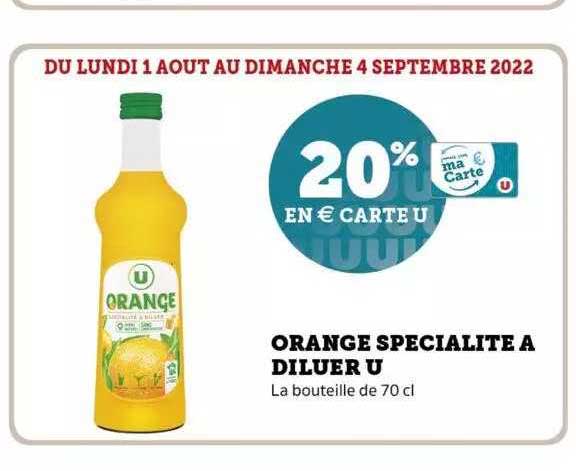 Orange Spécialité à Diluer U