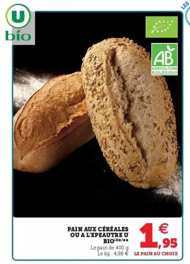 pain aux céréales ou à l'épeautre u bio