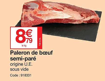 Paleron De Boeuf Semi-paré