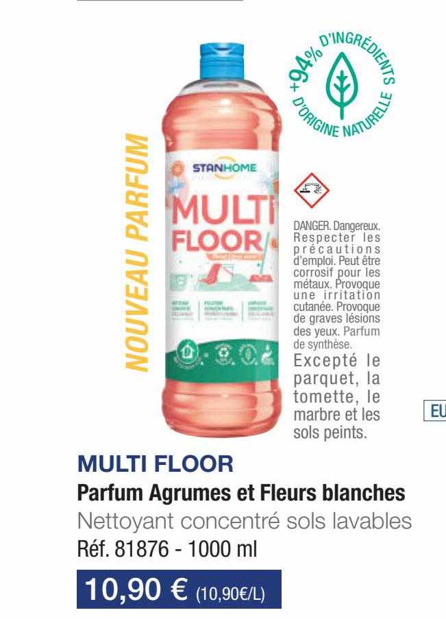 parfum agrumes et fleurs blanches multi floor