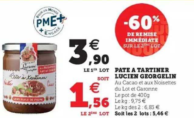 pâte à tartiner lucien georgelin
