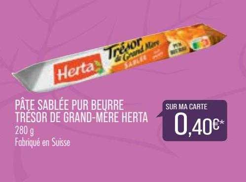 pâte sablée pur beurre trésor de grand-mère herta