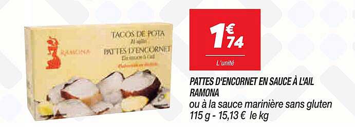 pattes d'encornet en sauce à l'ail ramona