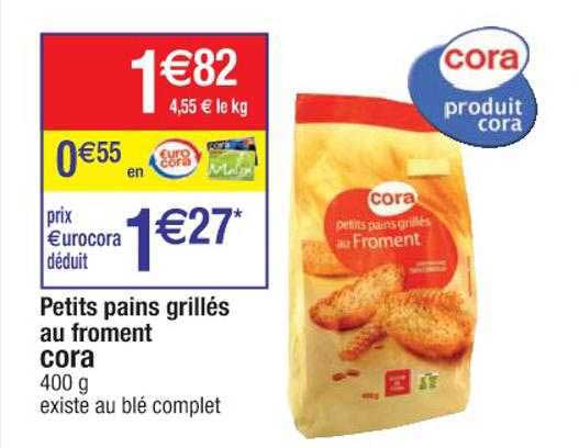 Petits Pians Grillés Au Froment Cora