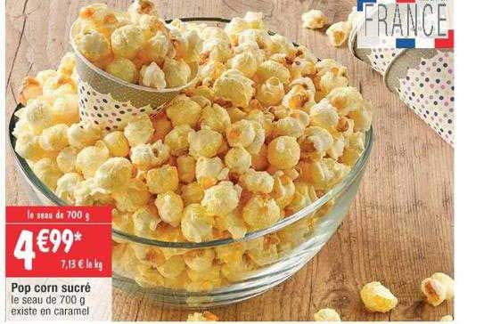 pop corn sucré