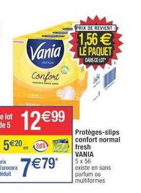 Protège-slips Confort Normal Fresh Vania