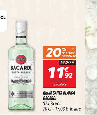 rhum carta blanca bacardi