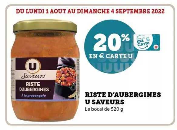 riste d'aubergines u saveurs