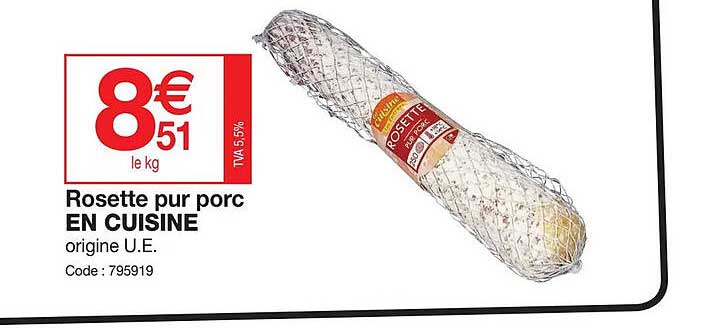 Rosette Pur Porc En Cuisine