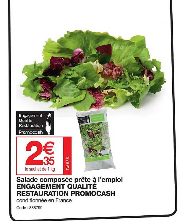 salade composée prête à l'emploi engagement qualité restauration promocash