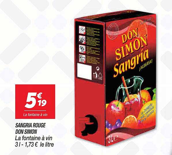 sangria rouge don simon