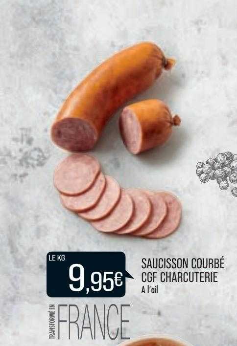 saucisson courbé cgf charcuterie