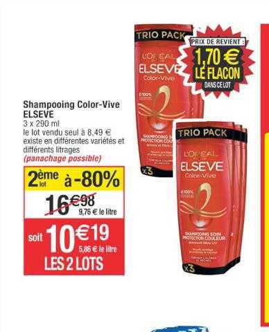 shampooing color-vive elsève