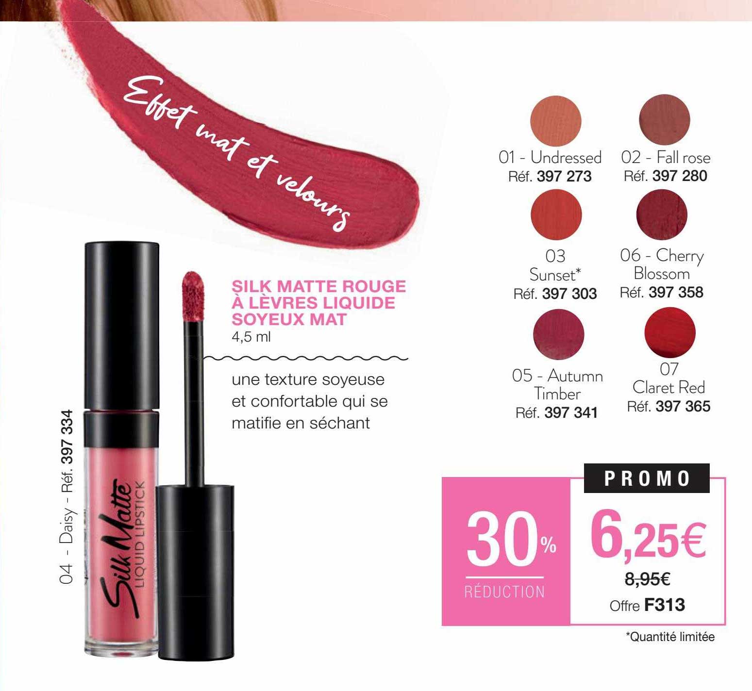 silk matte rouge à lèvres liquide soyeux mat