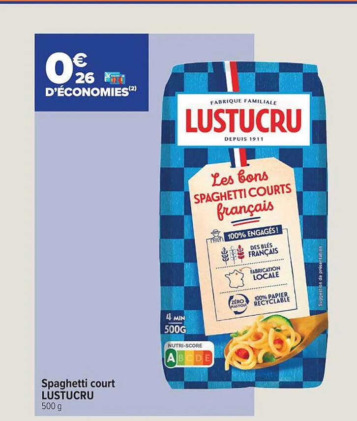 spaghetti court lustucru